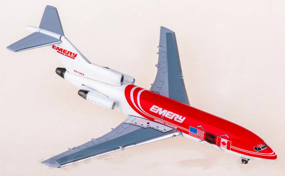 1:400 AeroClassics Emery Boeing 727-100F N413EX Airplane Diecast Model