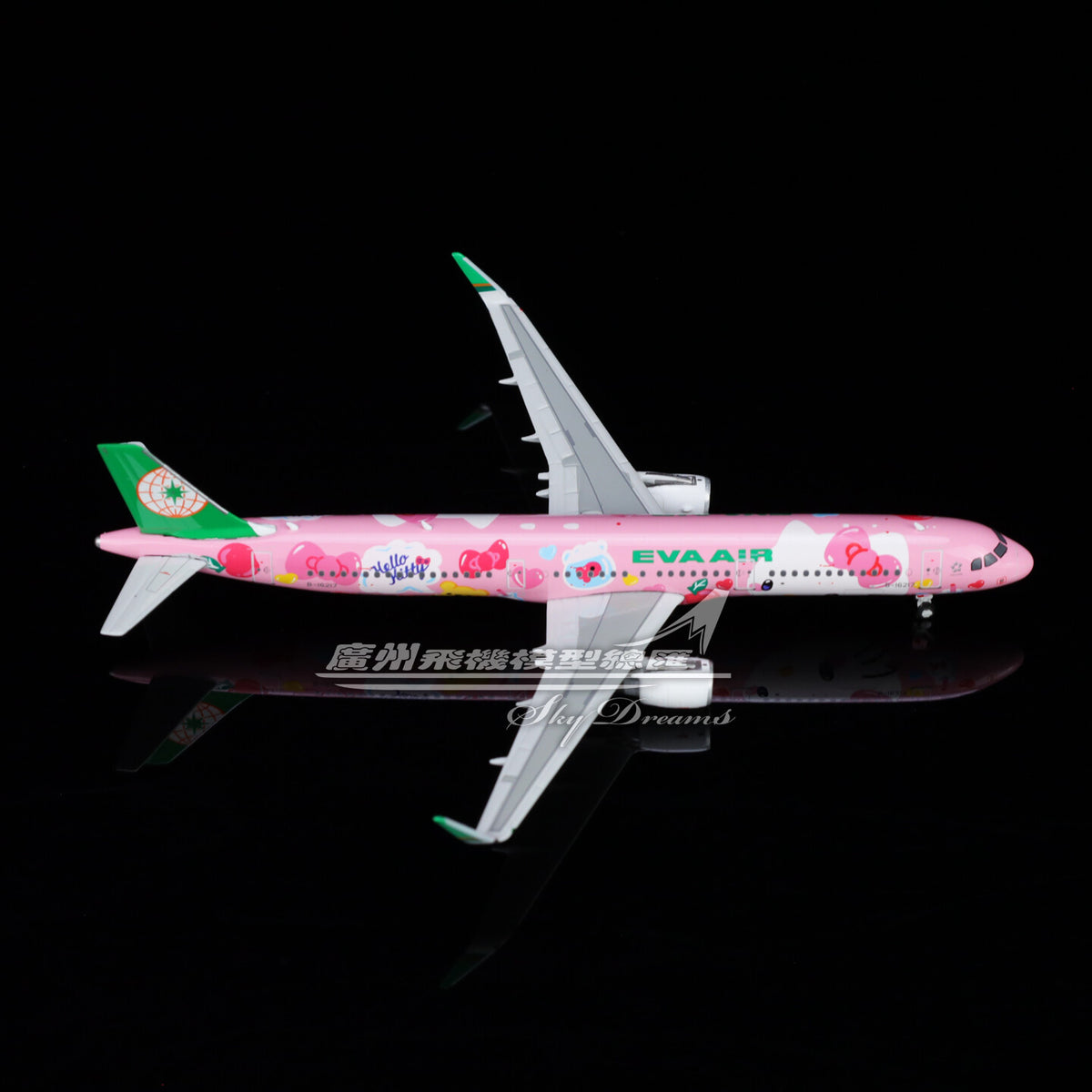 1:400 Phoenix EVA AIR AIRBUS A321 Passenger Airplane Diecast Aircraft Model