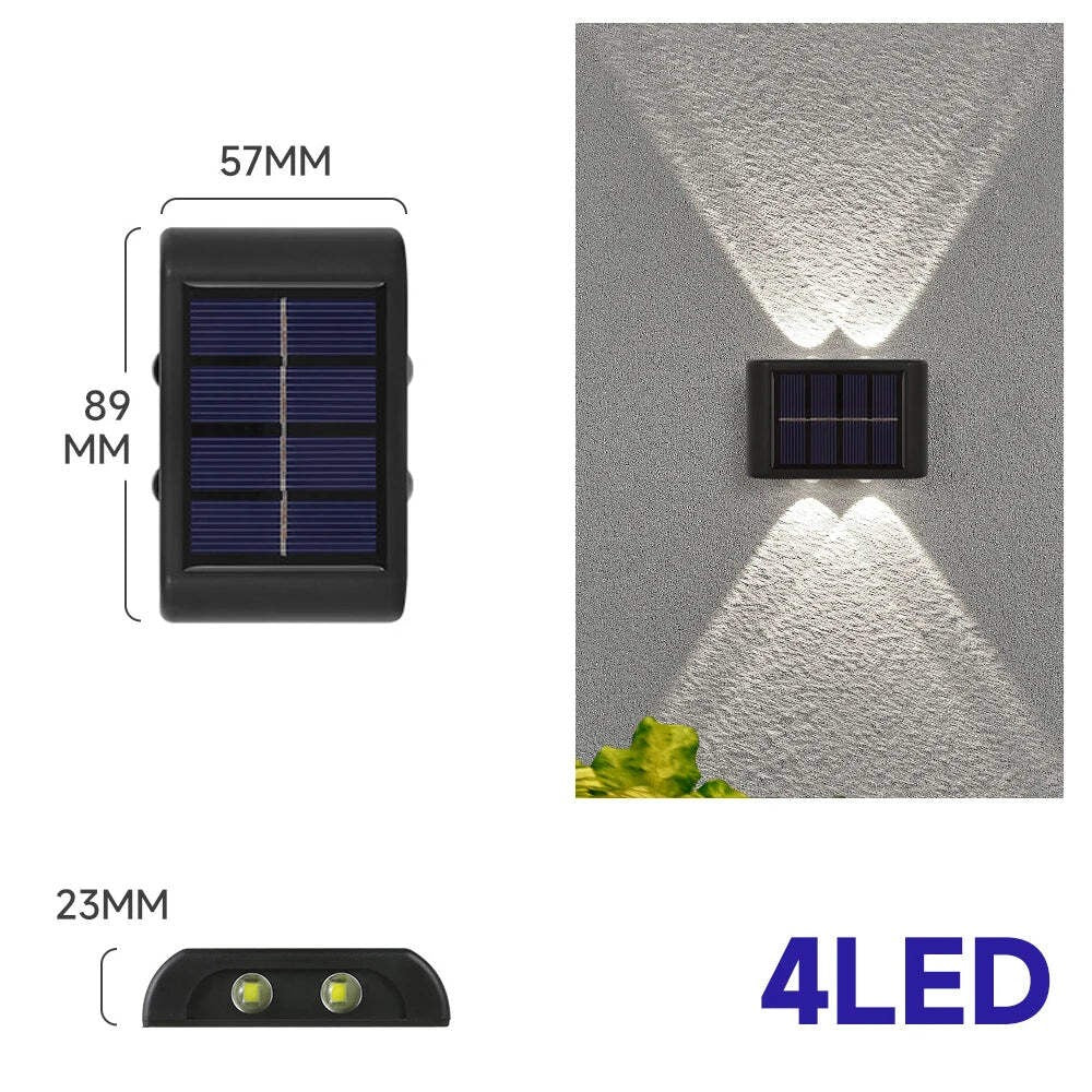 Solar Wall Lights Outdoor – Modern LED Porch & Garden Lamp