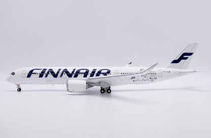 1:200 34CM JC Wings FINNAIR AIRBUS A350-900XWB Flap Down Airplane Diecast Model