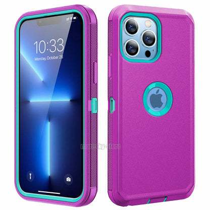 For iPhone 13 Pro Max 13 mini Phone Case Shockproof Rubber Heavy Duty Hard Cover