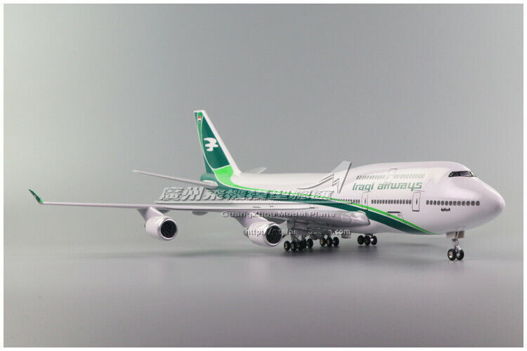 1:150 47CM Iraqi Airways BOEING 747-400 Passenger Plane Landing Gear Resin Model