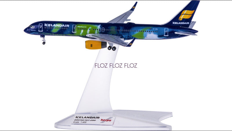 for Herpa for Icelandair for Boeing 757-200 TF-FIU 1:400 plane Pre-built Model