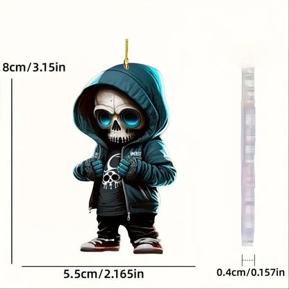 New Halloween skull car pendant interior rearview mirror decoration