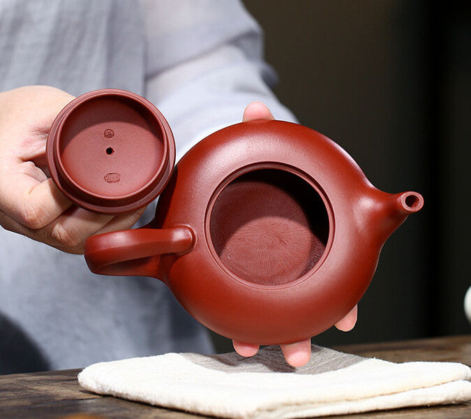 180ml Chinese Yixing Purple Clay Teapot Gongfu Teaset Handmade Tea Ceremony