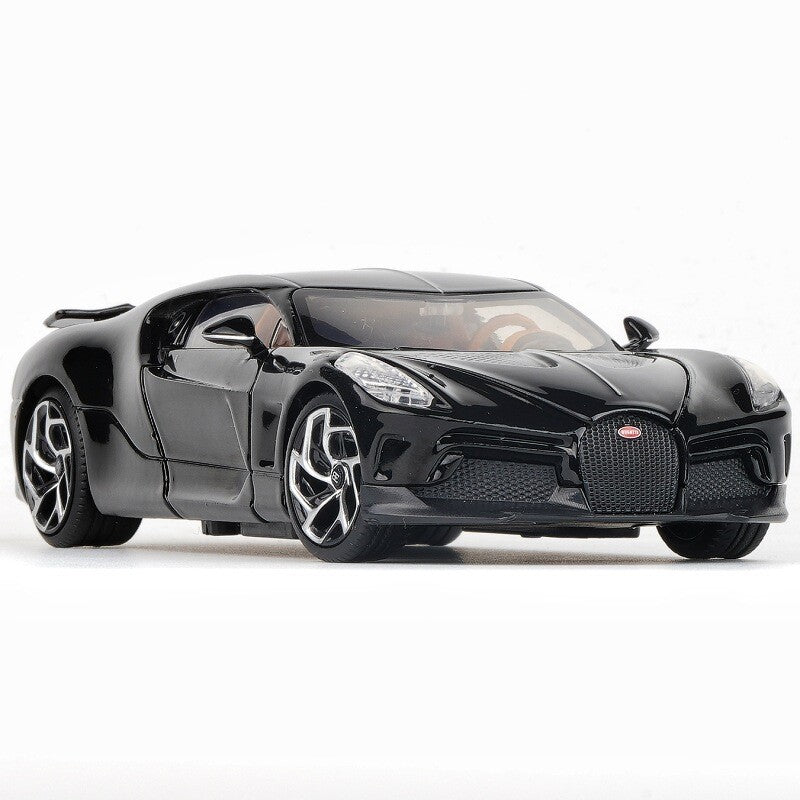 1:32 Diecast Bugatti LVN Metal Car Model Toy Door Open Sound Light Gift for Kids