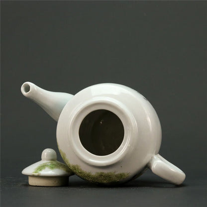 Jingdezhen Pink Character Child Picture Tea Pot