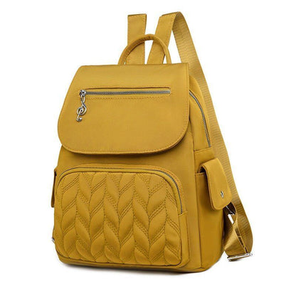 Waterproof Backpack School Bags Travel Solid Color Shoulder Backpacks Oxford 1PC