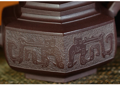 Chinese Real Yixing Zisha Teapot Zi Ni Purple Grit Pot Full Handmade Orignal Ore