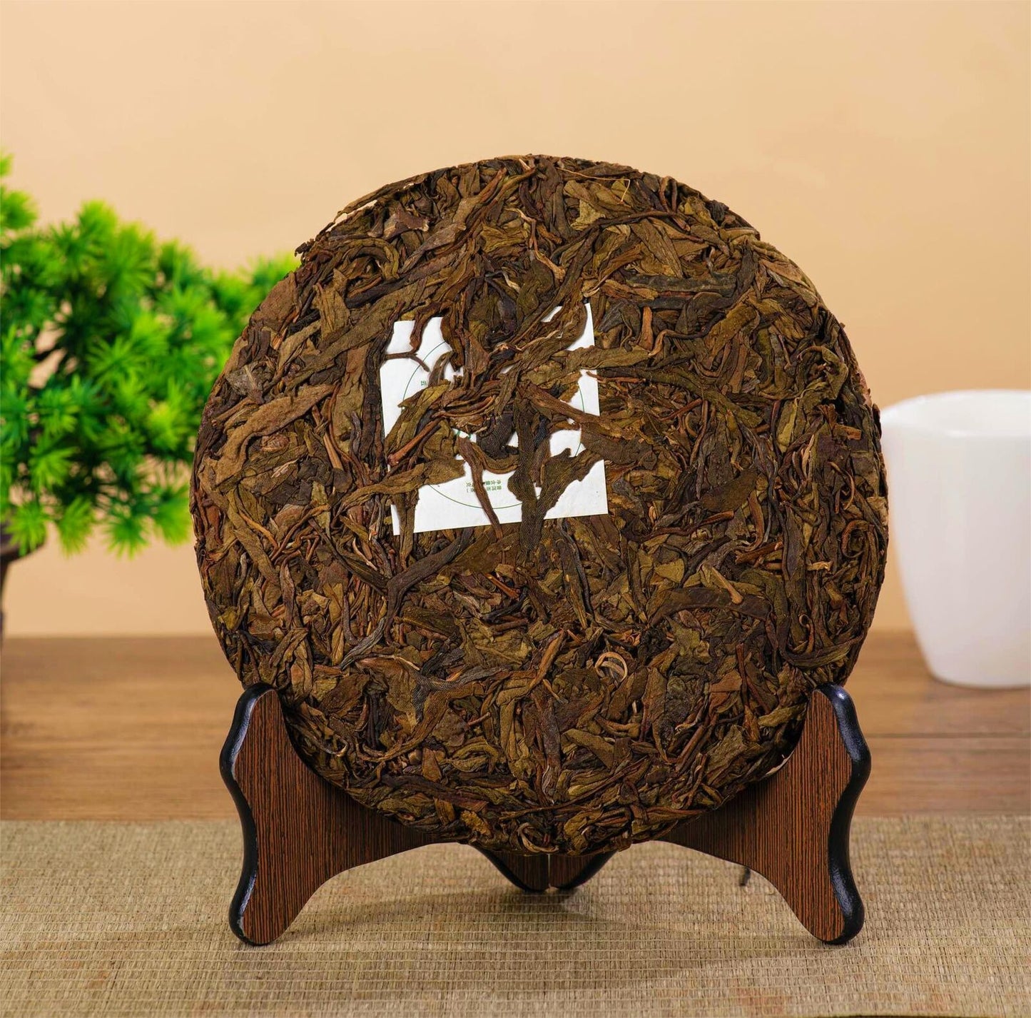 Premium Icelandic Puer Tea Cake 100g/3.52oz Organic Certified Raw Pu-Erh Tea