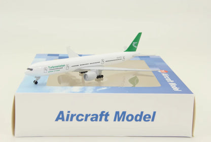 19CM Turkmenistan BOEING 777-200ER EZ-A779 Passenger Airplane Diecast Model