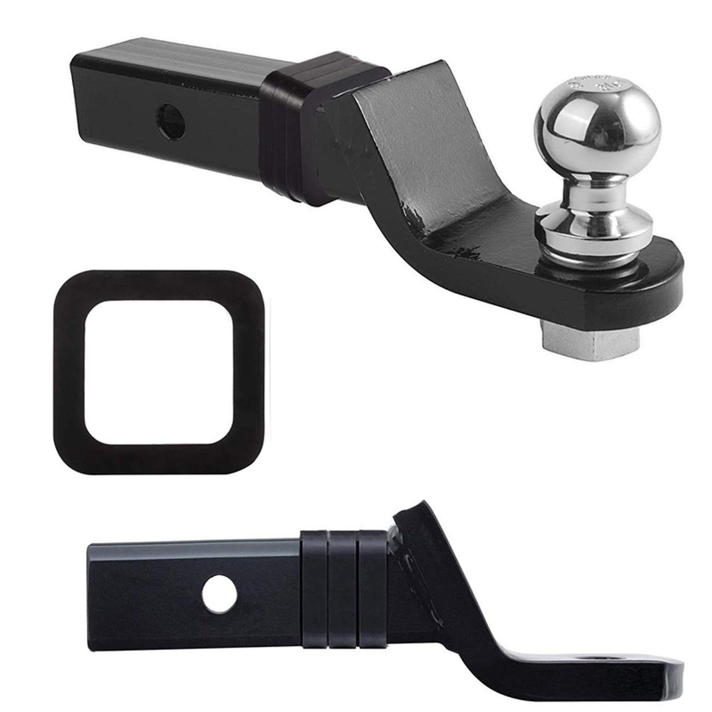 3PCS Universal 2 Inch Hitch Receiver Silencer Pad for Adjustable Ball Mounts