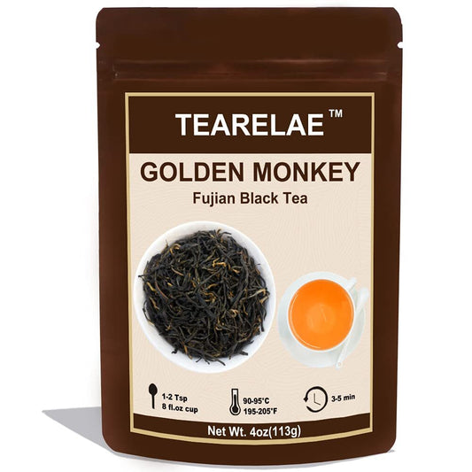 TEARELAE Fujian Black Tea Golden Monkey Gentle Fruit Aroma 113g