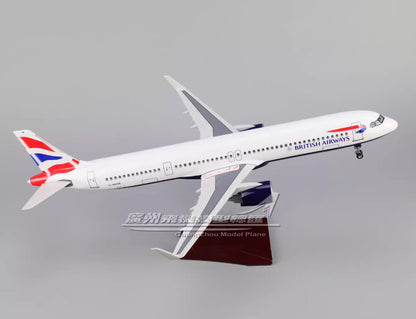 45CM 1:100 BRITISH AIRWAYS AIRBUS A321neo Airplane Landing Gear Resin Model