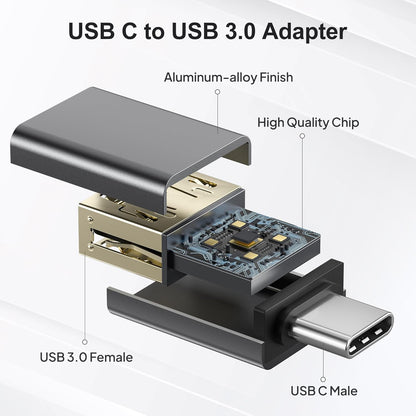 USB-C 3.1 Male to USB A Female Adapter Converter OTG Type C Android Phone Lot