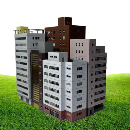 1:150 N Scale Train Railway Modern Scene Office Building Model Toys
