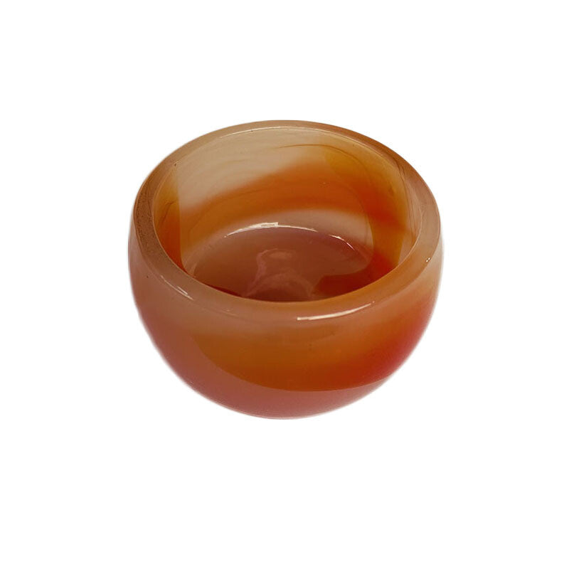 Chinese Red Agate Jade Kung Fu Tea Set Cup Stone Cup Glazed Jade Tea Set Tea Cup