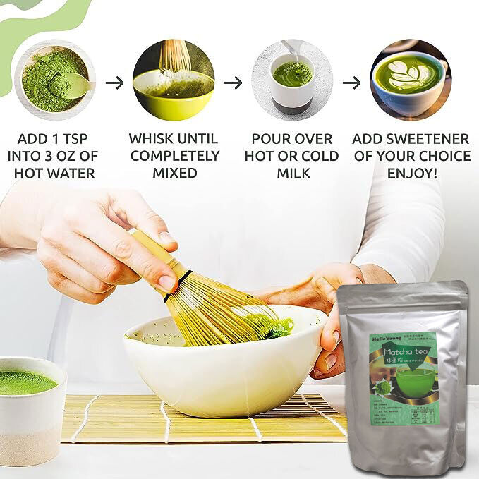 50-500g Organic Matcha Green Tea Powder Unsweetened Natural Latte & Tea