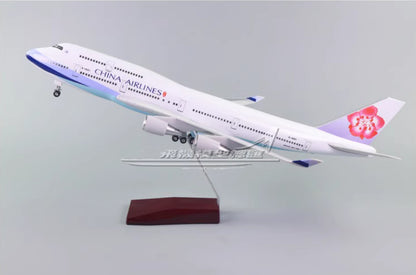 1:150 47CM CHINA AIRLINES BOEING 747-400 Airplane Landing Gear Resin Plane Model