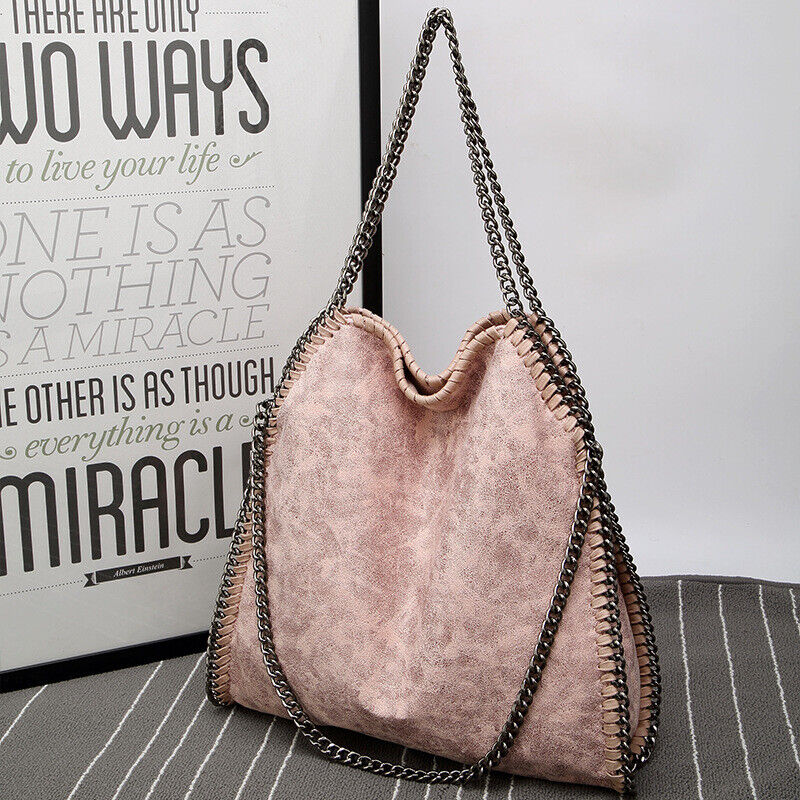 Frosted Material Handbag Woven Foldable Shoulder Women Multi-Funcation Bag Big