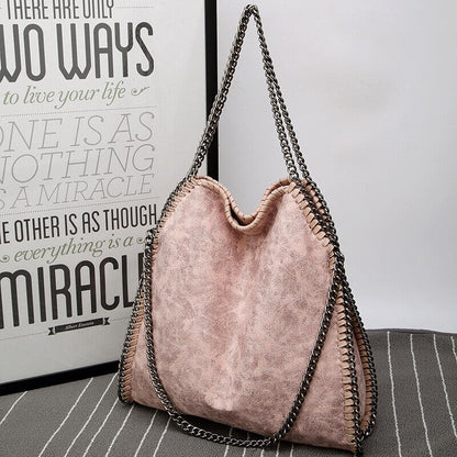 Frosted Material Handbag Woven Foldable Shoulder Women Multi-Funcation Bag Big