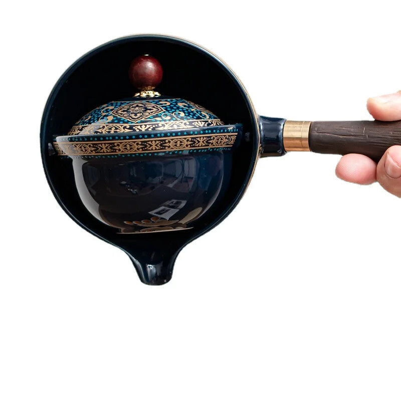 Swing Tea Artifact Lazy Kung Fu Tea Set Portable Xiaoyao Teapot Teaware Kitchen
