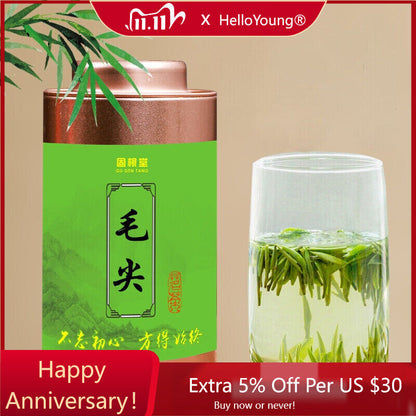 Premuim Maojian Green Tea Organic Green Tea Canned Weight Loss Health125g-