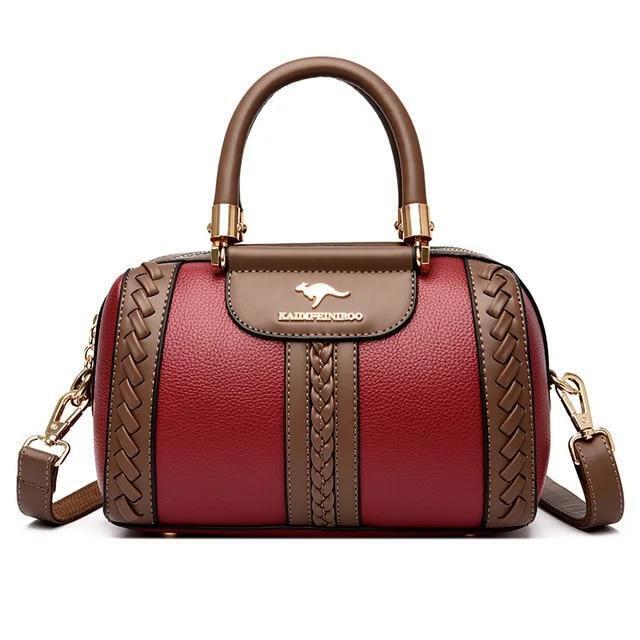 Bolso Cuero Mujer Para Bolsa Moda Lujo Mano Hombro Bandolera Elegante Cartera