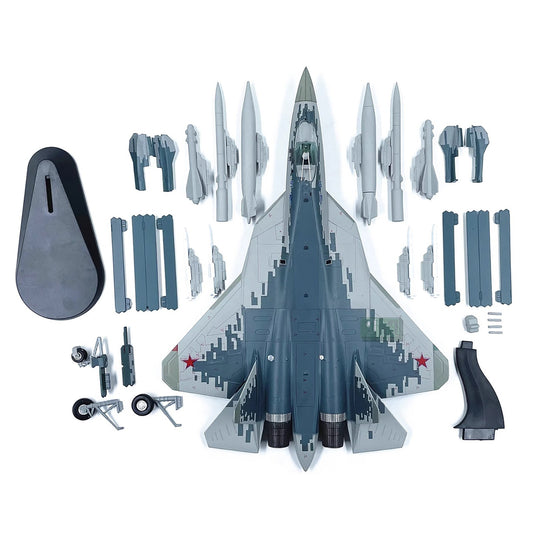 Alloy 1/72 Scale Russian Air Force Sukhoi Su-57 Fighter Model Plane w/ Stand