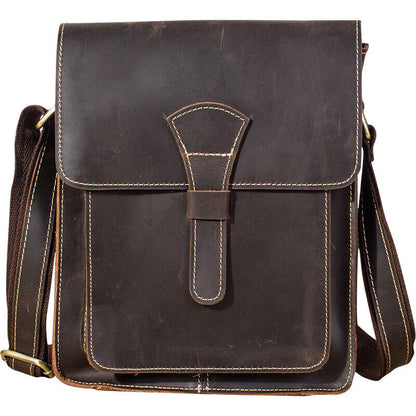 Vintage Men's Leather Messenger Shoulder Bag Satchel Crossbody Side School Bags