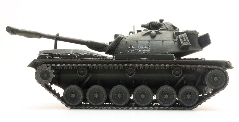 ARTITEC BRD M48 A2 Yellow olive rail transport BW 1/87 FINISHED MODEL TANK