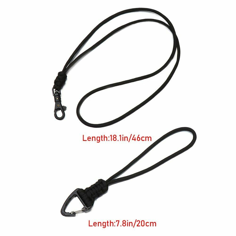 20/46cm High Strength Parachute Self-Defense Emergency Paracord Keychain Buckle
