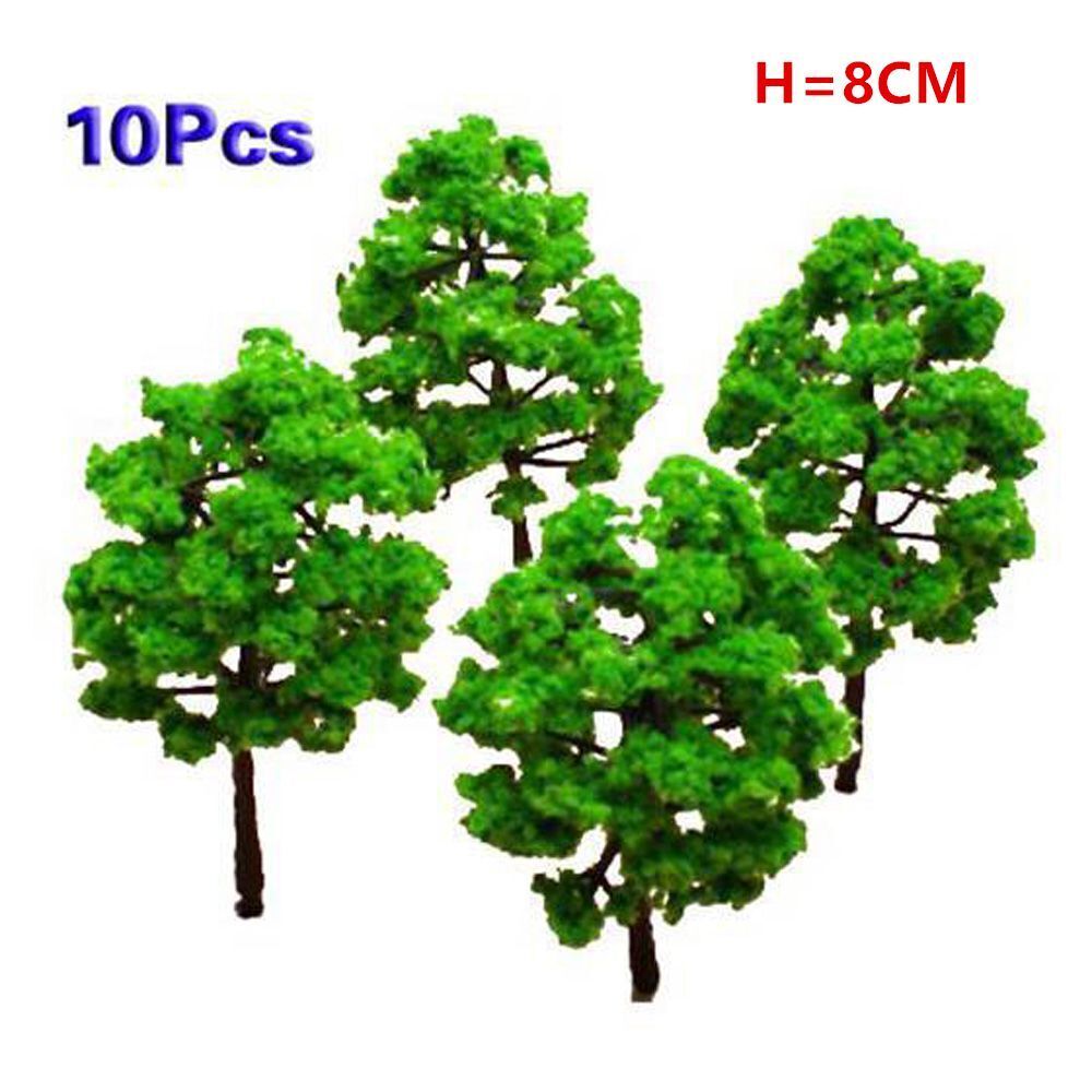 Artificial Miniature Tree 20-70Pcs Plastic Train Scenery Railroad Building Decor