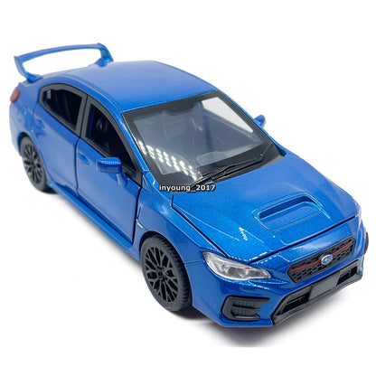 1/30 Subaru WRX STI Model Toy Car Diecast Toy Vehicle Boys Toys Kids Gifts Blue
