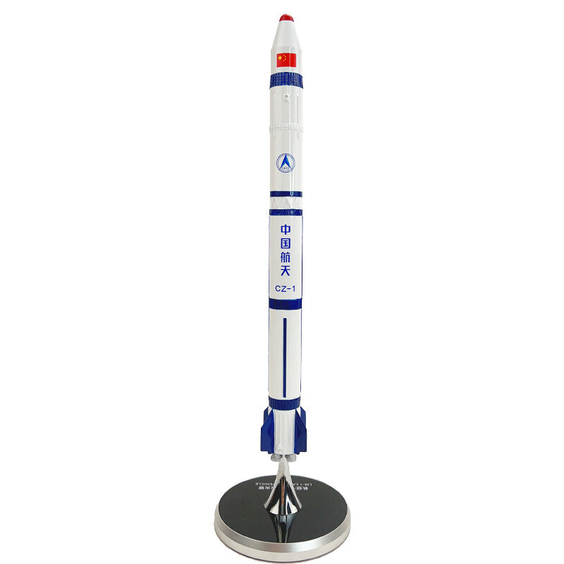 1:100 33CM Long March CZ-1 Carrier Rocket Diecast Aerospace Spaceaircraft Model