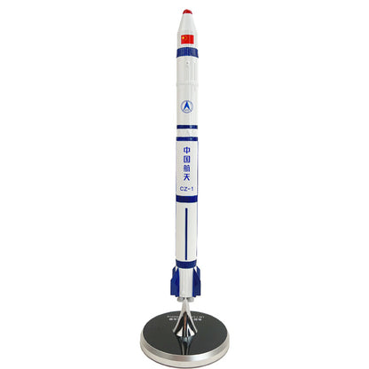 1:100 33CM Long March CZ-1 Carrier Rocket Diecast Aerospace Spaceaircraft Model