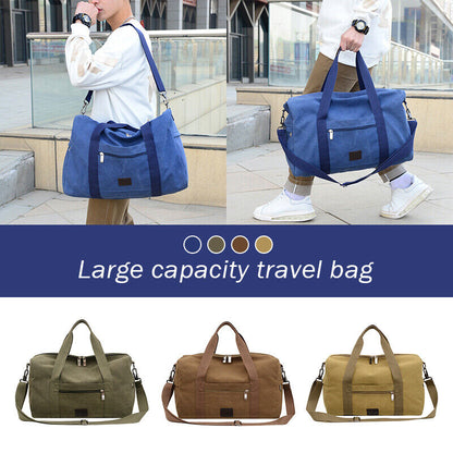Mens Holdall Duffle Large Capacity Gym Sports Bag Cabin Shoulder Travel HandBag