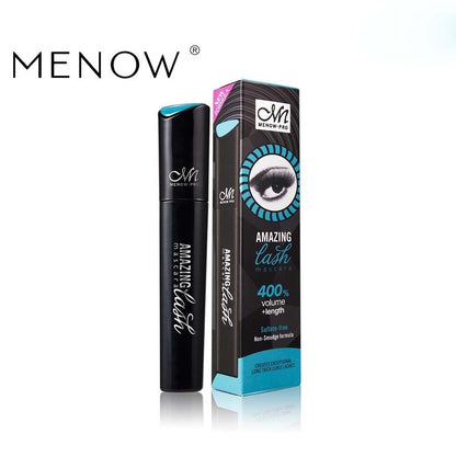 MENOW Brand Cosmetic Natural Black Lengthening Silicon Brush Professonal Mascara
