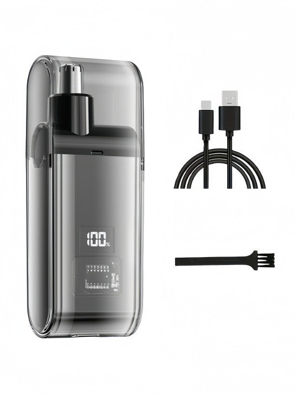 Ear and Nose Hair Trimmer with LED Display USB Rechargeable Water Resistant