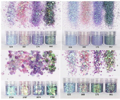 4Pcs/Lot UV Resin Pigment Glitter Bling Bling Filling Craft Jewelry Making Tools