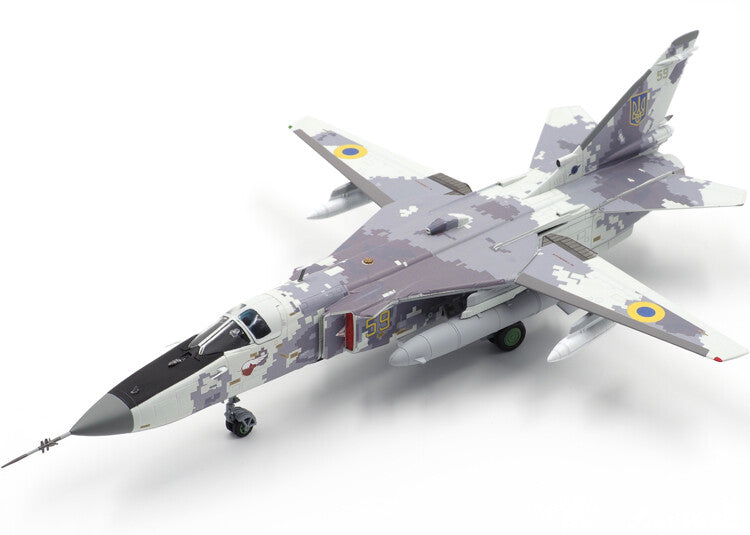 1:72 Calibre Wings SU-24MR Ukrainian Digital Fencer Fighter Diecast Plane Model