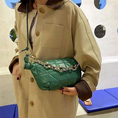 Chain Cloud Bag Leisure Dumpling Bag Texture Shoulder Messenger Purse Luxury Bag
