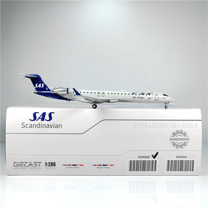 1:200 JC Wings SAS Bombardier CRJ-900 Passenger Aeroplane Diecast Aircraft Model