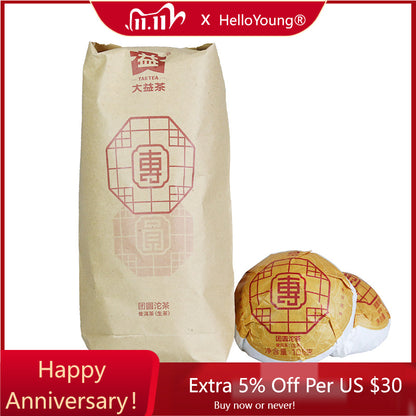 Cha TAETEA Reunion Tuocha 1901 MengHai Dayi Puer Old Tree Puerh Tea 500g-