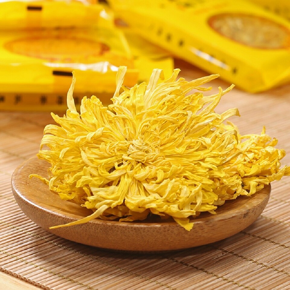 Premium Chrysanthemum Tea Gold Silk Healthy Flower Floral Herbal Tea 100 Pcs