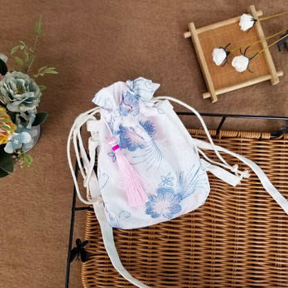 Lovely Embroidered Chinese Hanfu Purse Tote Bag Wallet Handbag Change Purse