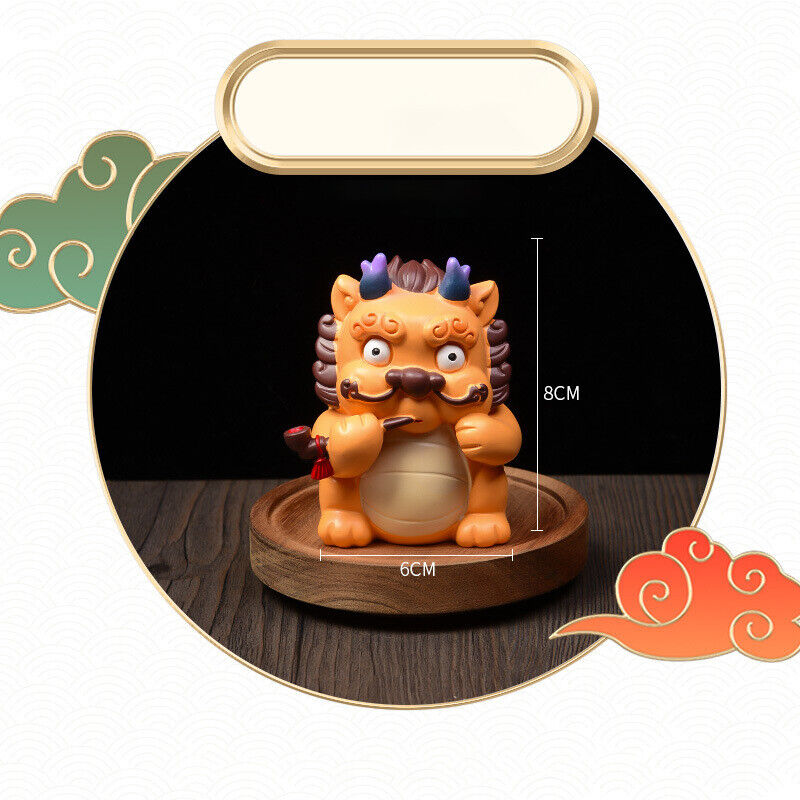 2024 Chinese Zodiac Dragon Resin Statue Year Gift Home Car Mascot Decor Ornament