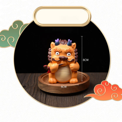 2024 Chinese Zodiac Dragon Resin Statue Year Gift Home Car Mascot Decor Ornament