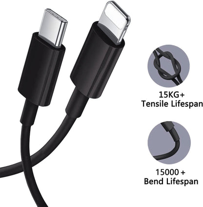 6ft Fast Charger USB C to iPhone Charging Cable For Apple iPad Air 1st 2nd 3rd