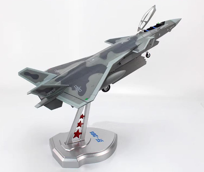 1:58 37CM China Air Force J-20S Stealth Fighter Plane Diecast Aircraft Model